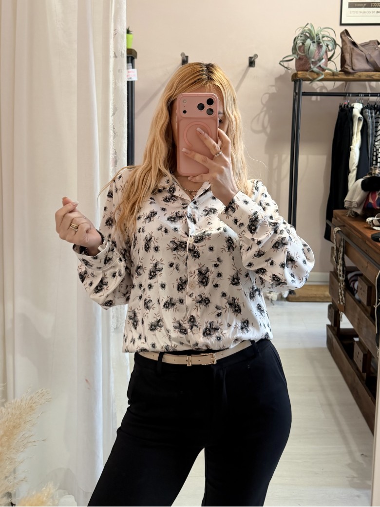 Camicia FIORELLINI neri