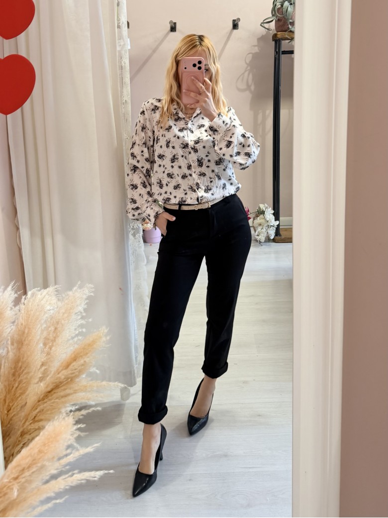 Camicia FIORELLINI neri