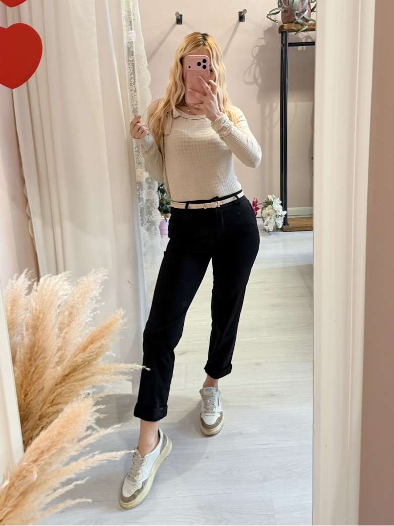 Pantaloni a sigaretta neri