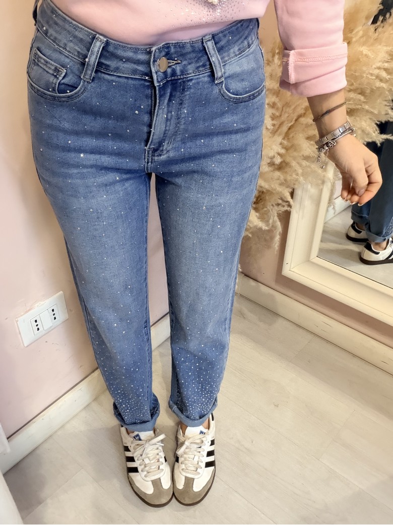 Jeans STRASS momfit morbidi