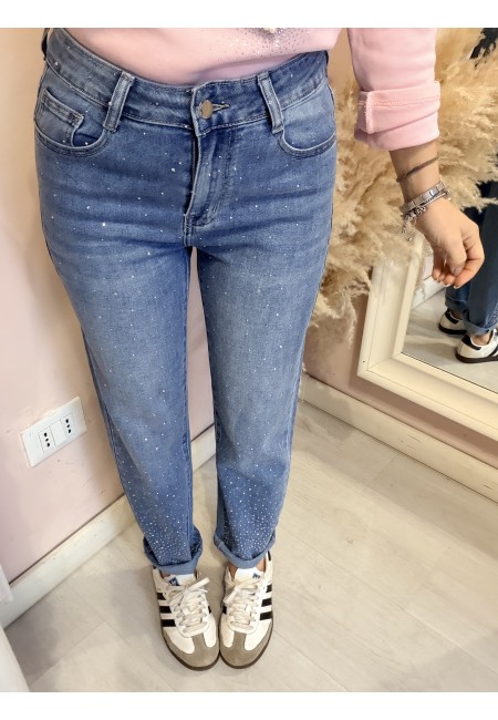 Jeans STRASS momfit morbidi