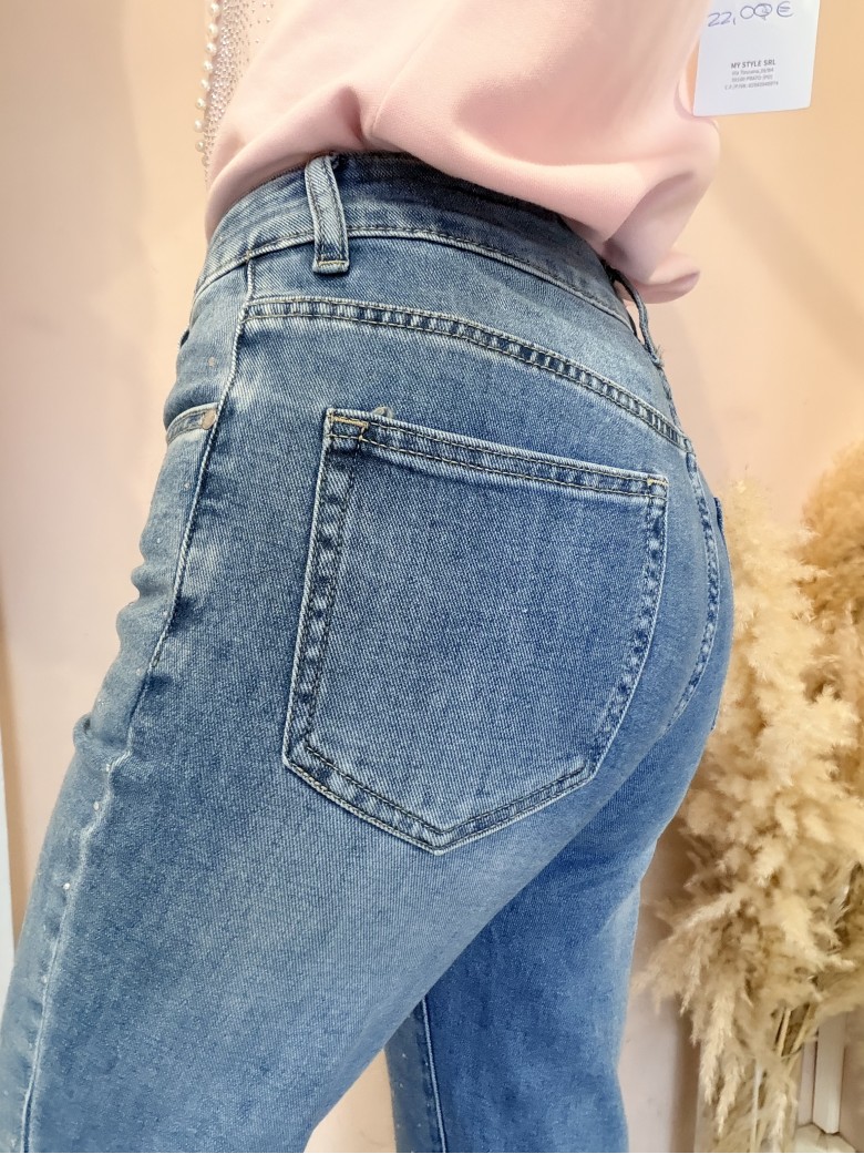 Jeans STRASS momfit morbidi