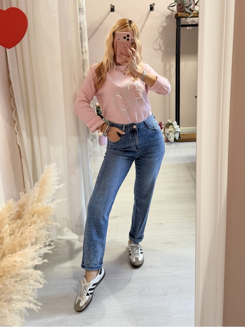 Jeans STRASS momfit morbidi