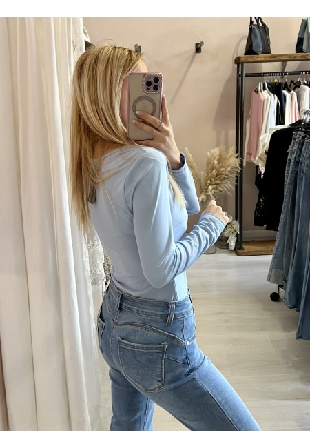 Body MIA scollato azzurro