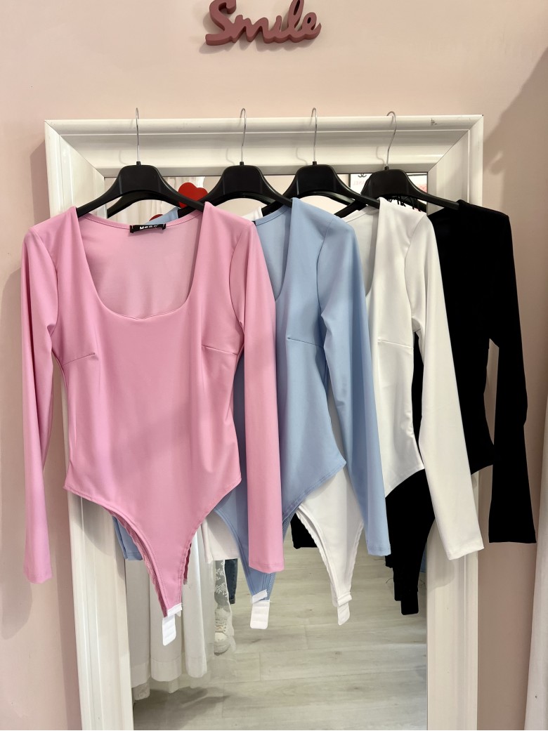 Body MIA scollato azzurro