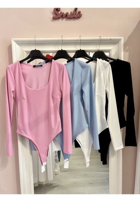 Body MIA scollato azzurro