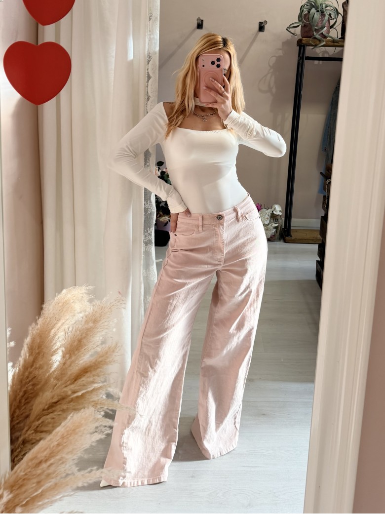 Pantaloni jeans larghi ROSA