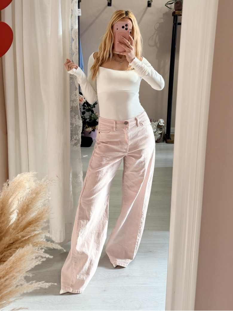 Pantaloni jeans larghi ROSA