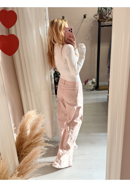 Body collarino scollato bianco