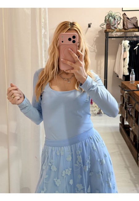 Body MIA scollato azzurro