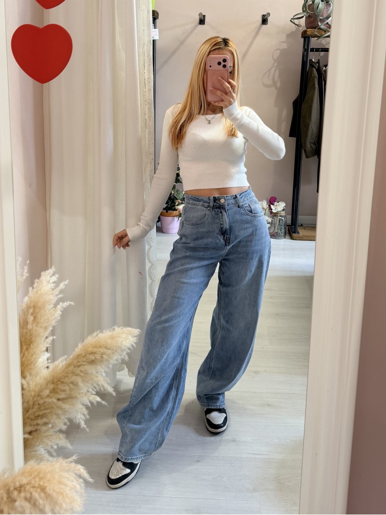 Jeans barrel morbidi