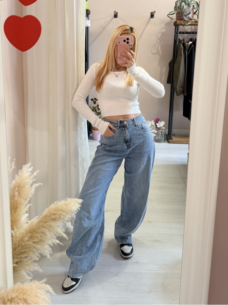 Jeans barrel morbidi