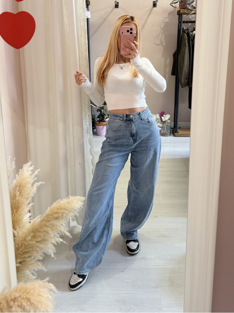 Jeans barrel morbidi