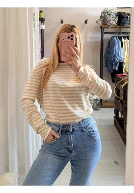 Maglia a righe gialla