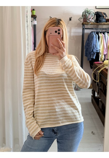 Maglia a righe gialla