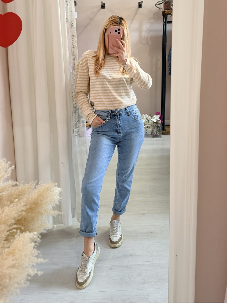 Maglia a righe gialla