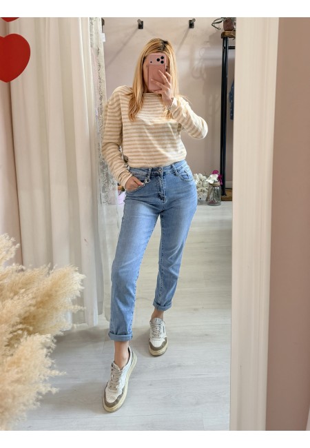 Maglia a righe gialla