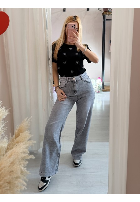 Jeans grigi LARGHI morbidi