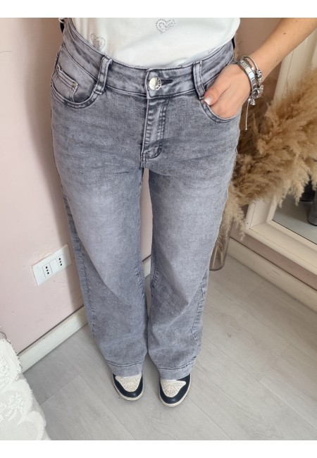 Jeans grigi LARGHI morbidi