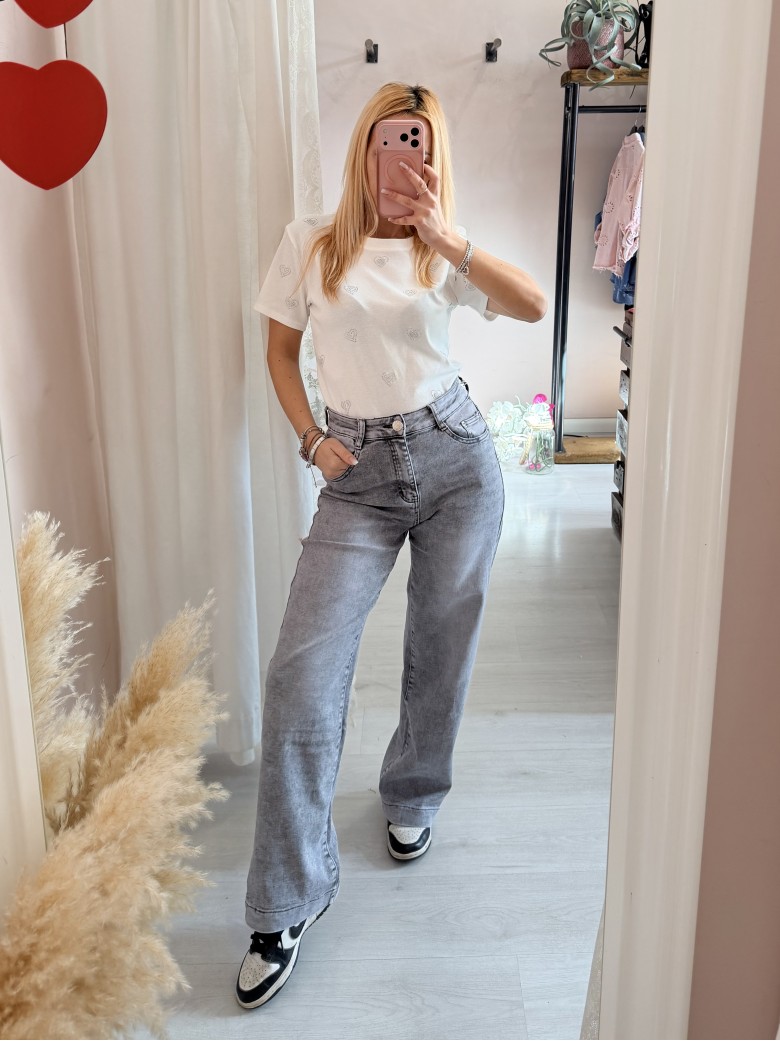 Jeans grigi LARGHI morbidi