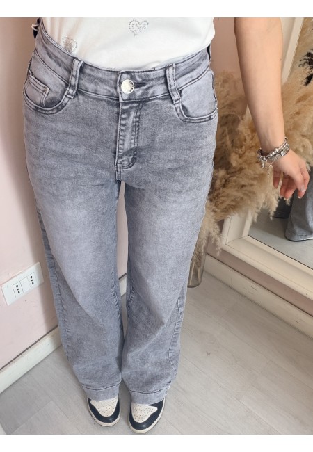 Jeans grigi LARGHI morbidi