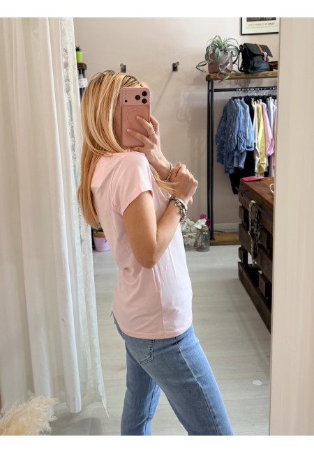 Maglia t shirt NO VABBè rosa