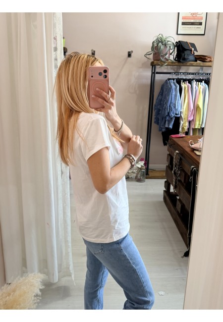 Maglia t shirt NO VABBè rosa