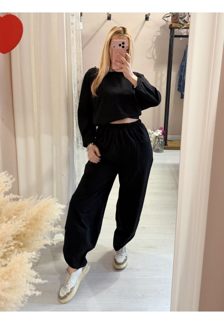 Pantaloni balloon MINIMAL neri