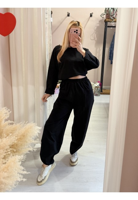 Pantaloni balloon MINIMAL neri