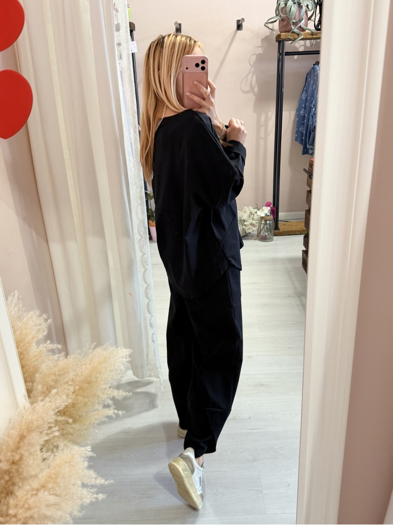 Felpa maglia MINIMAL nera