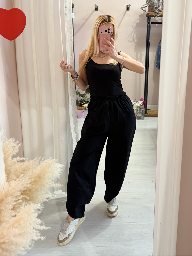 Pantaloni balloon MINIMAL neri