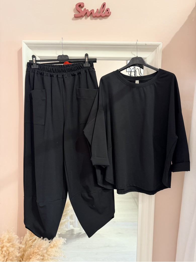 Felpa maglia MINIMAL nera