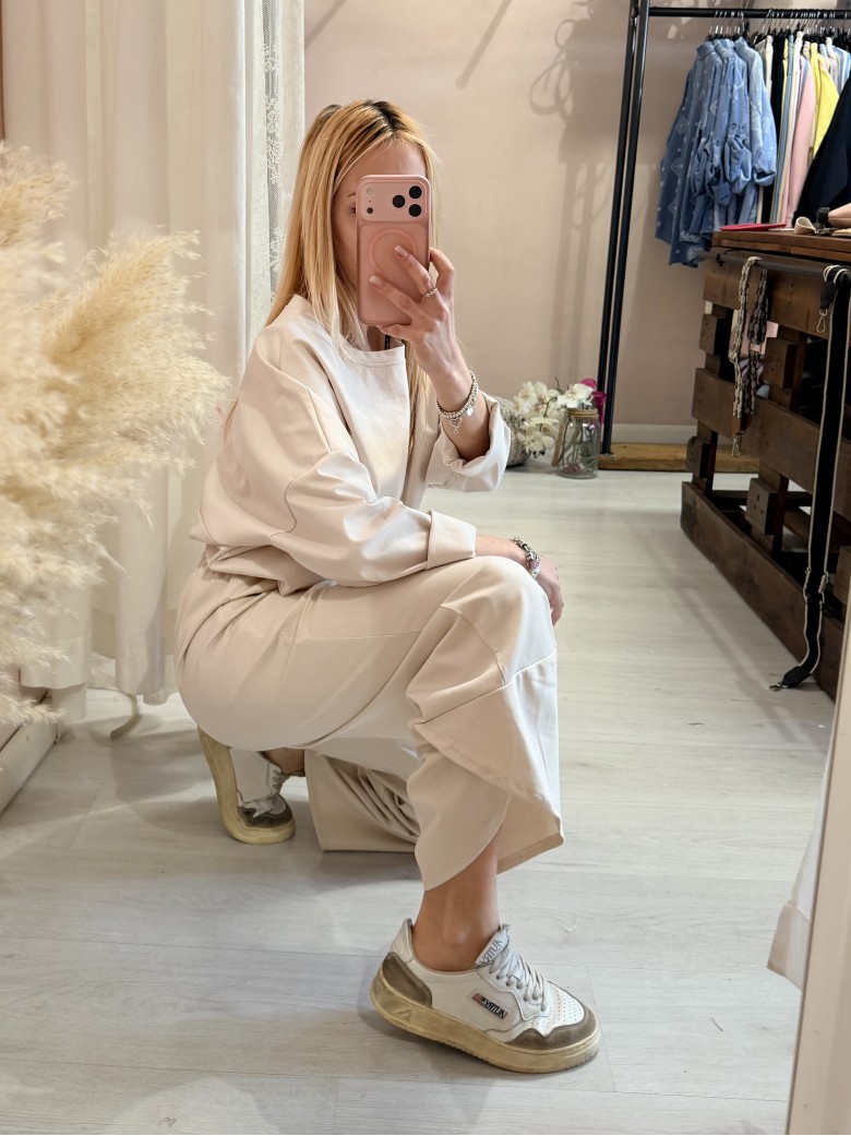 Pantaloni balloon MINIMAL beige