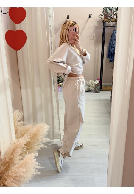 Pantaloni balloon MINIMAL beige
