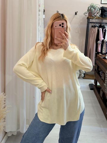 Maxi maglia DARIA gialla