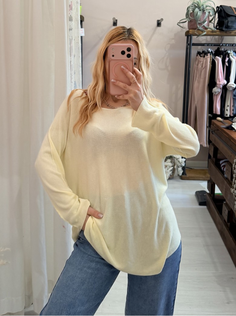 Maxi maglia DARIA gialla