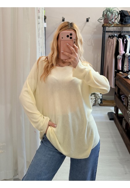 Maxi maglia DARIA gialla