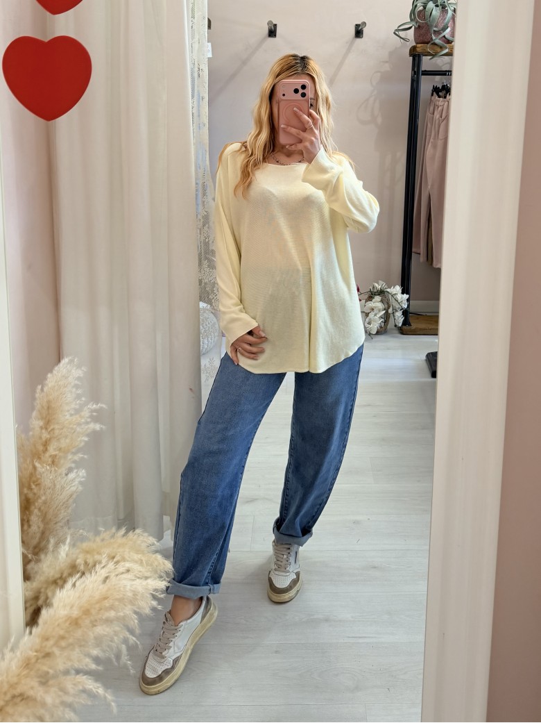 Maxi maglia DARIA gialla