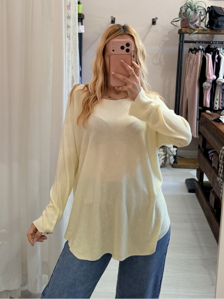 Maxi maglia DARIA gialla