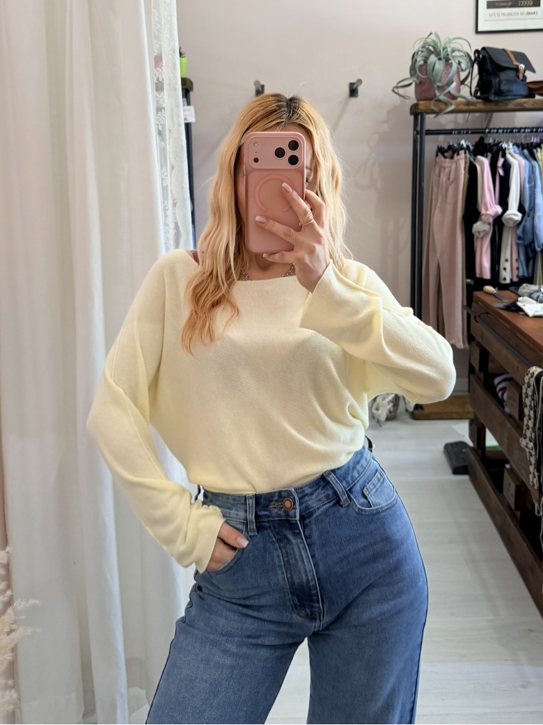 Maxi maglia DARIA gialla