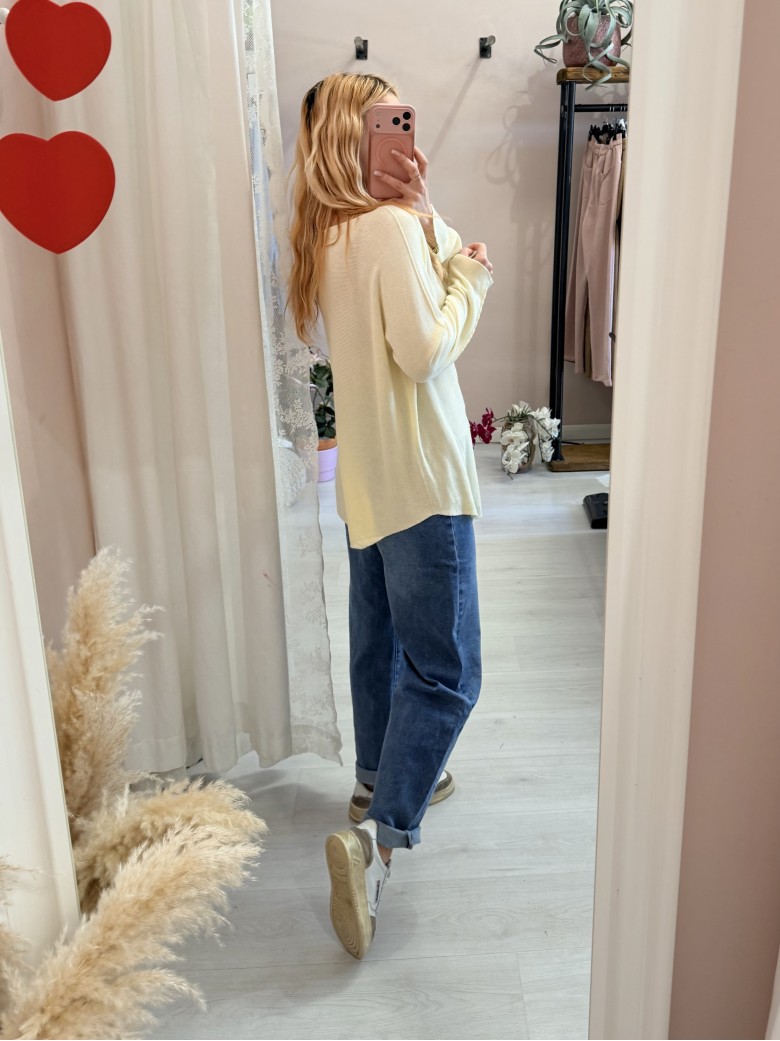 Maxi maglia DARIA gialla