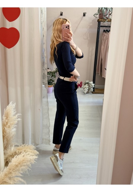 Pantaloni a sigaretta blu