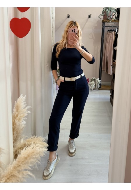 Pantaloni a sigaretta blu