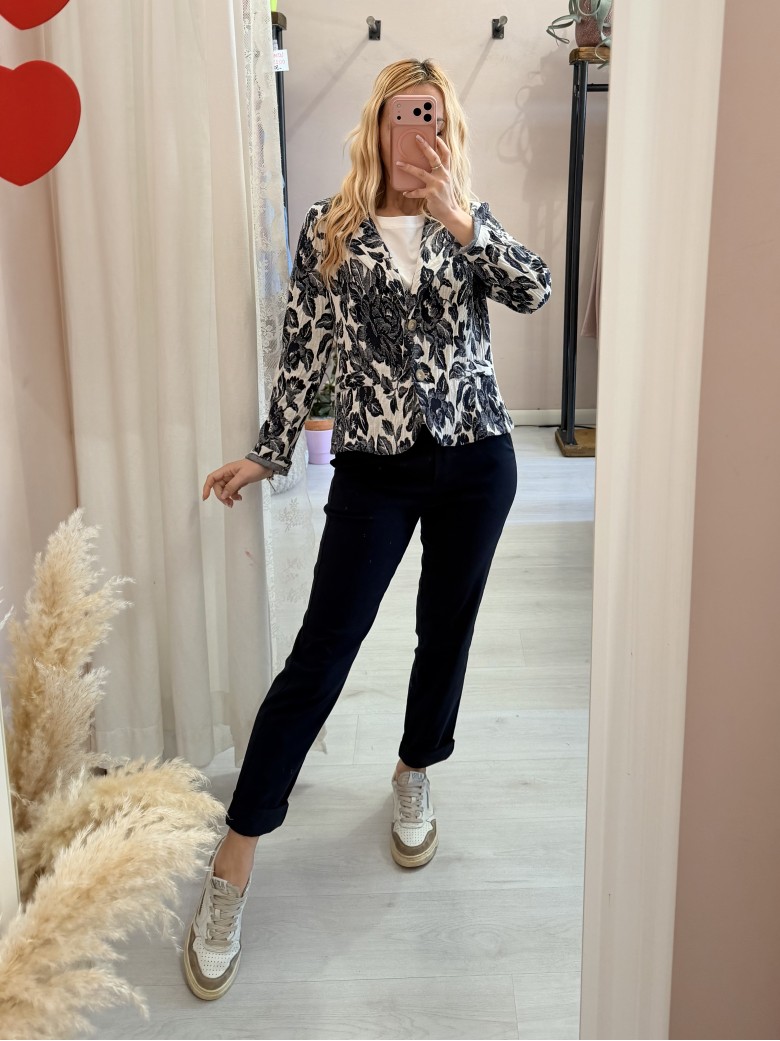 Pantaloni a sigaretta blu