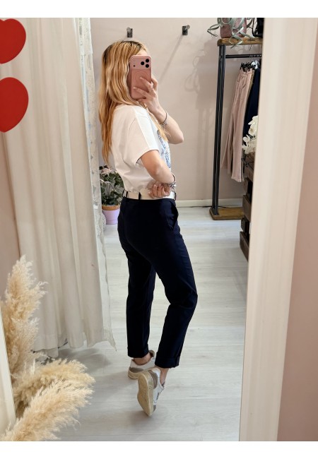 Pantaloni a sigaretta blu