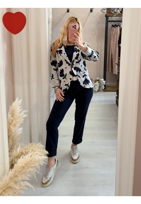 Pantaloni a sigaretta blu