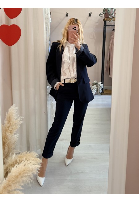 Pantaloni a sigaretta blu