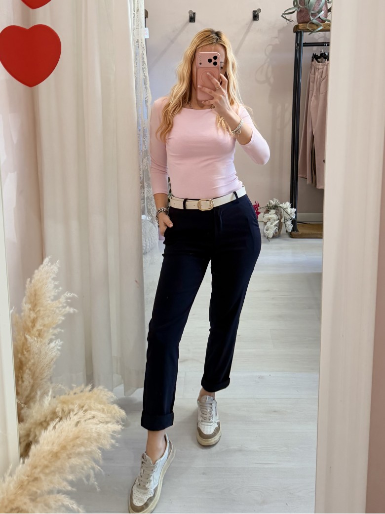 Pantaloni a sigaretta blu