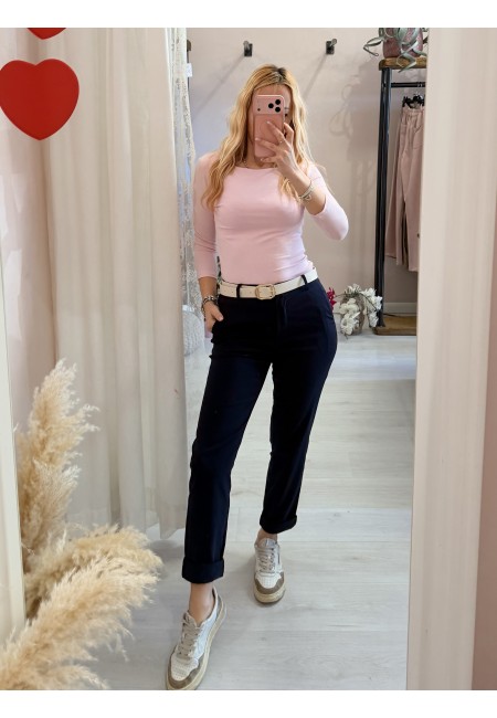 Pantaloni a sigaretta blu