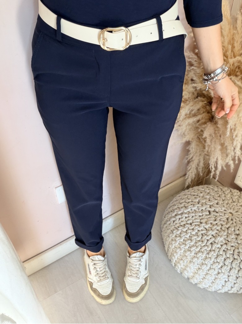 Pantaloni a sigaretta blu